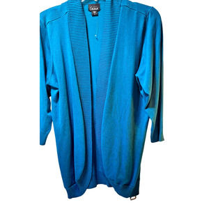 Simply Emma Cardigan 1X Blue